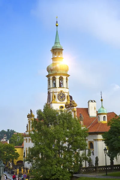 Vnější Fasáda Kostela Loreta Praha — Stock fotografie
