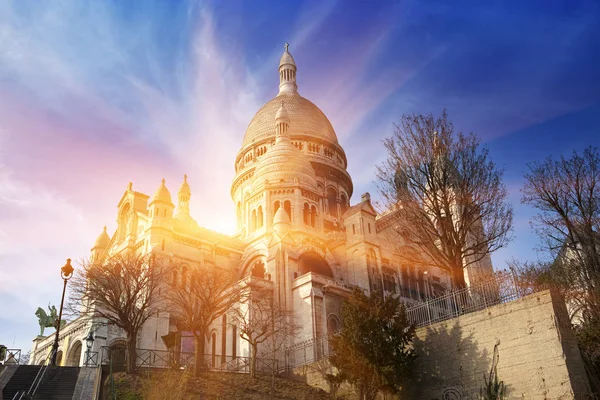 Sacre Coeur Bazilika Montmartre Párizs — Stock Fotó