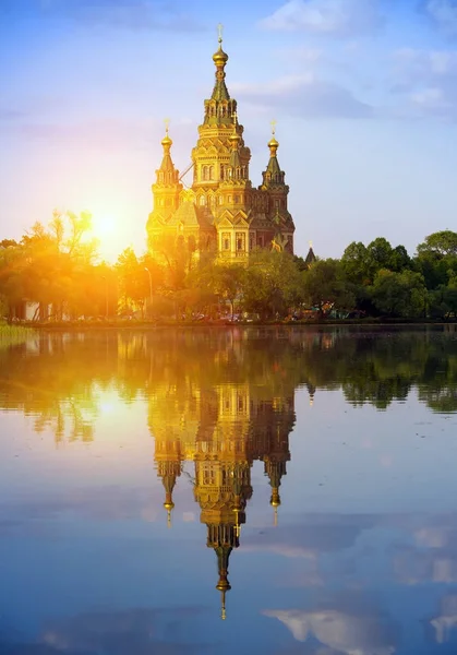 Rússia Subúrbio São Petersburgo Catedral São Pedro Paulo — Fotografia de Stock