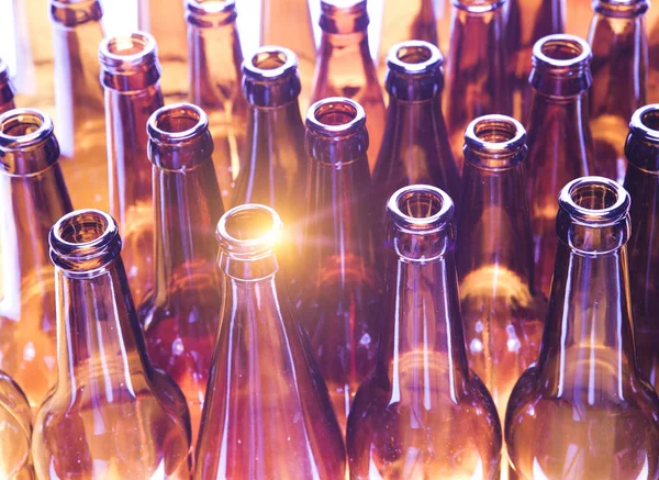 Empty Bottles Top View — Stock Photo, Image