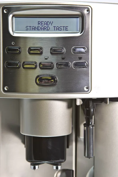 Moderne Koffiezetapparaat Een Witte Achtergrond — Stockfoto