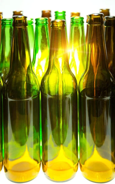 Botellas Vacías Cerca — Foto de Stock
