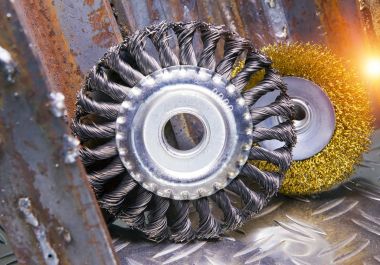 metalden mekanik temizlik için tel fırça