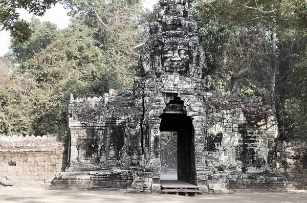 Puerta Norte Angkor Thom Siem Reap Camboya —  Fotos de Stock