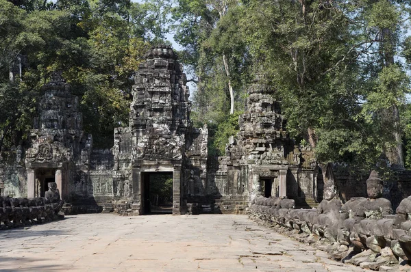 Romjai Bejárati Kapu Templom Század Siem Reap Kambodzsa — Stock Fotó