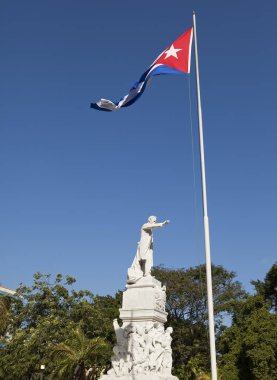 Küba. Havana. Jose Marti anıt Central Park'ta