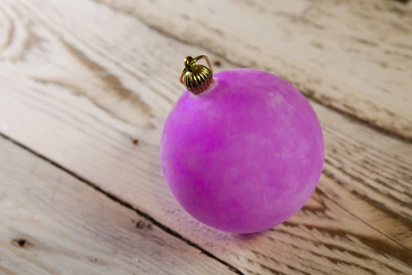 Concepto Navidad Año Nuevo 2018 Rosa Bola Año Nuevo Jabalí — Foto de Stock