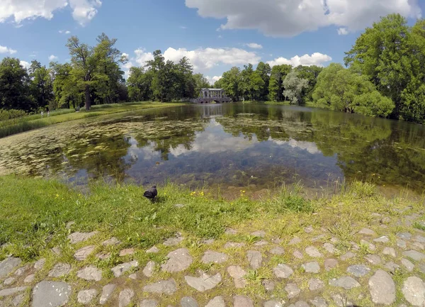 Marble Bridge Palladio Lub Syberyjskiego Marmuru Galeria Xviii Wiek Catherine — Zdjęcie stockowe