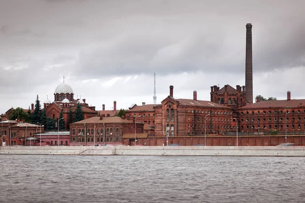 Petersburg Ryssland Historiska Prison Kors 1800 Talet Och Floden Neva — Stockfoto