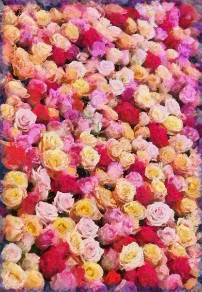 Background Roses Flower — Stock Photo, Image