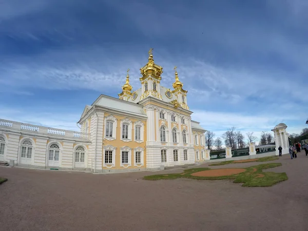 Peterhof Russia April 2015 Peterhof Det Store Palasset Peterhof – stockfoto