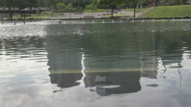 Kuala Lumpur, Malezya - 12 Ekim 2016: Klcc Park ve şehir, Malezya, Kuala Lumpur orta kısmında