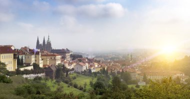 Prague, Çek Cumhuriyeti. Eski şehir panoraması