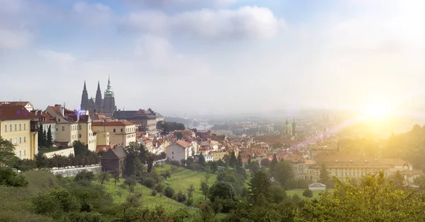Praga Repubblica Ceca Panorama Della Città Vecchia — Foto Stock