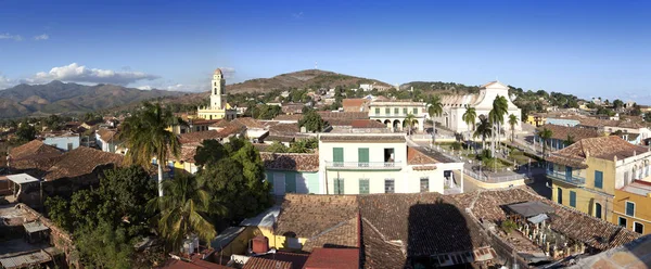 Vue Aérienne Panoramique Sur Trinidad Avec Lucha Contra Bandidos Cuba — Photo