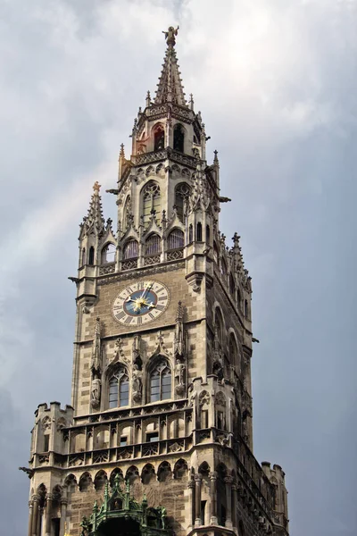 市政厅钟楼 玛利亚广场 慕尼黑 — 图库照片