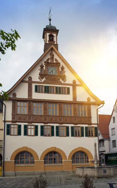 Maison Ancienne Dans Ville Bavière Allemand — Photo