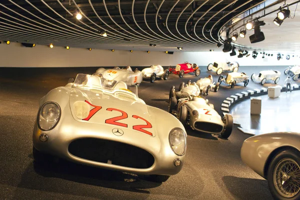 Stuttgart Germania Maggio 2012 Sala Auto Corsa Nel Museo Mercedes — Foto Stock