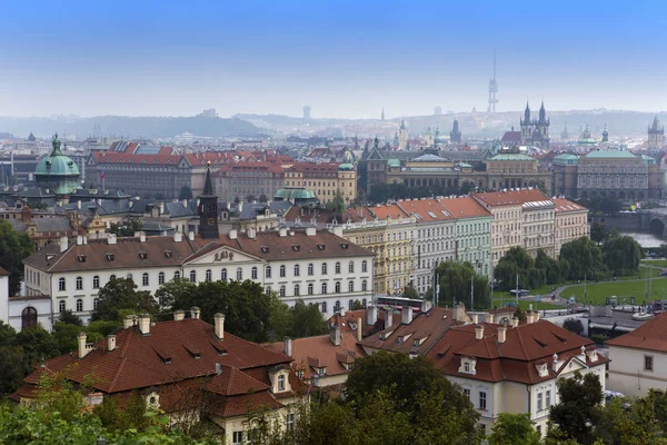 Praga Vista Aérea Dos Telhados Cidade Velha Cidade Velha Praga — Fotografia de Stock