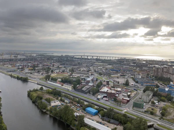 Petersburg Kanonersky Adasının Batı Yüksek Hız Çapı Ufukta Finlandiya Körfezi — Stok fotoğraf