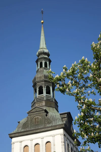 Iglesia San Nicolás Niguliste Ciudad Vieja Tallin Estonia —  Fotos de Stock