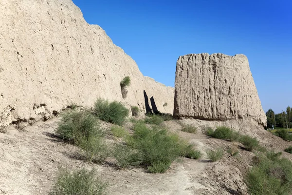 Muralla Antigua Fortaleza Jorezm Desierto Kyzylkum Uzbekistán —  Fotos de Stock