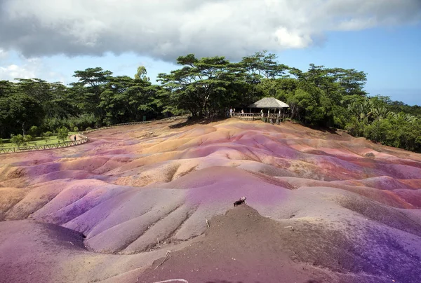 Sedm Barev Země Chamarel Nejoblíbenější Turistické Místo Mauricius Afrika — Stock fotografie