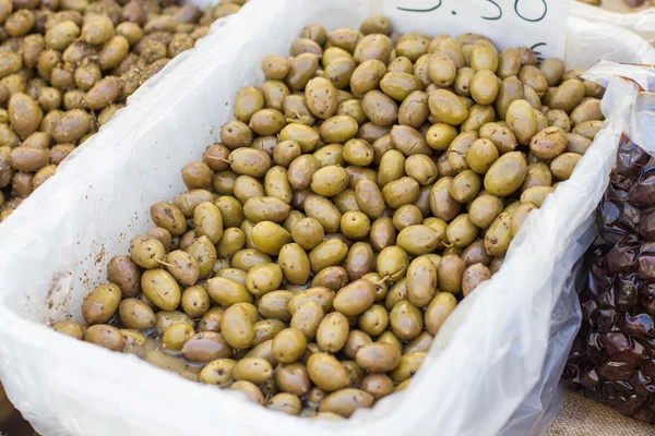 Green Olive Healthy Food — Stock Photo, Image