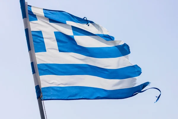 Grekisk flagga — Stockfoto