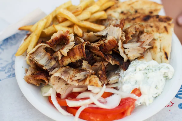 Griechisches Fast Food — Stockfoto