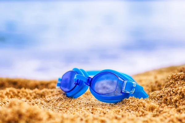 Playa de gafas de natación —  Fotos de Stock