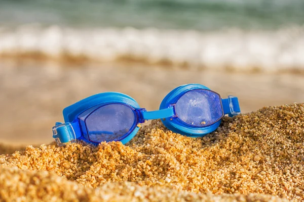 Playa de gafas de natación —  Fotos de Stock