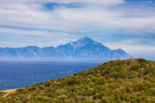 Naturaleza Paisaje de la Montaña Santa Athos Grecia — Foto de Stock