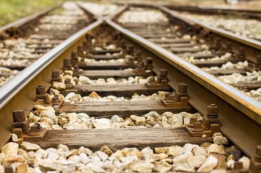 Demiryolu parça, düşük açılı görünüş