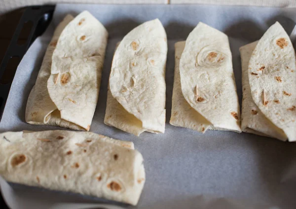 Burrito maison préparation — Photo