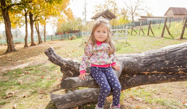 Little girl outdoor — Stock Photo, Image