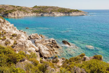 Yaz seyahat etmek tatil deniz manzarası
