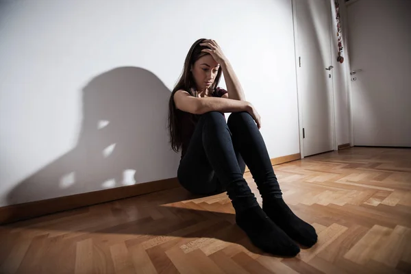 Depressione Donna depressa — Foto Stock