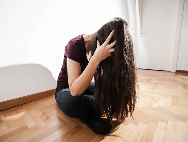 Depresión Mujer deprimida — Foto de Stock