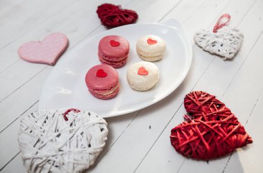 Tanımlama bilgilerini Macarons tatlı bisküvi 