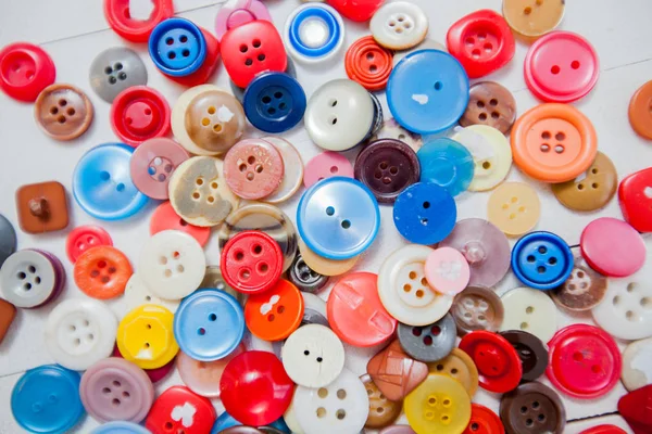 Botão de costura colorido — Fotografia de Stock