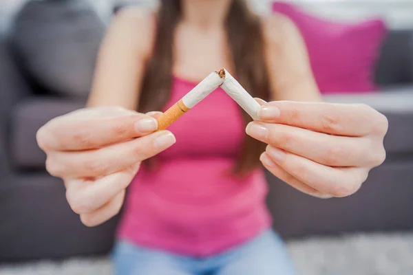 Nichtraucher gesunder Lebensstil — Stockfoto