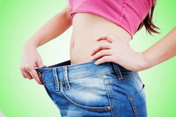 Odchudzanie Slim Fit kobiety — Zdjęcie stockowe