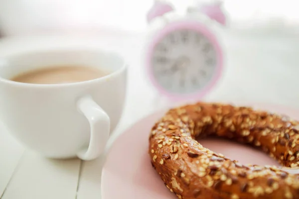 Petit déjeuner heure du café — Photo