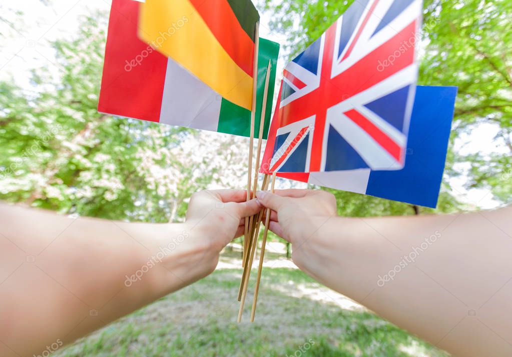  Learning Languages International Flags