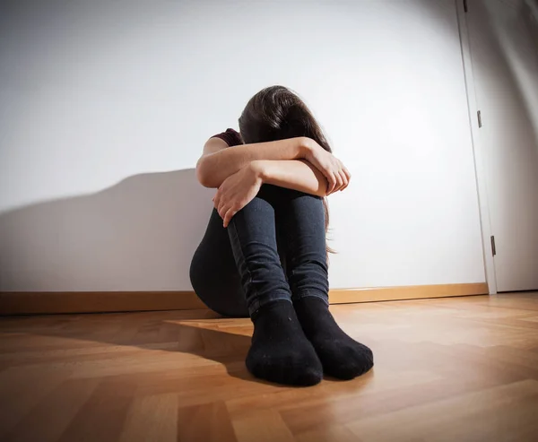 Depressione Depresso adolescente — Foto Stock