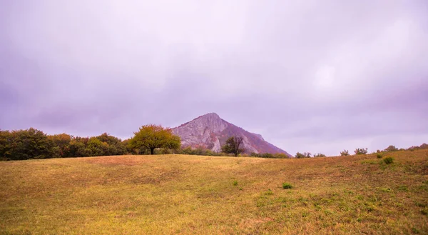 Красивый осенний пейзаж горы — стоковое фото