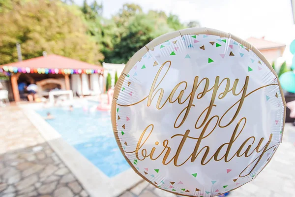 Birthday decoration balloon — Stock Photo, Image