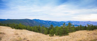  Doğal Dağ Manzarası Panoramik Görünümü