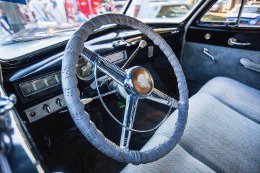 Klasik klasik klasik araba iç mimarisi.